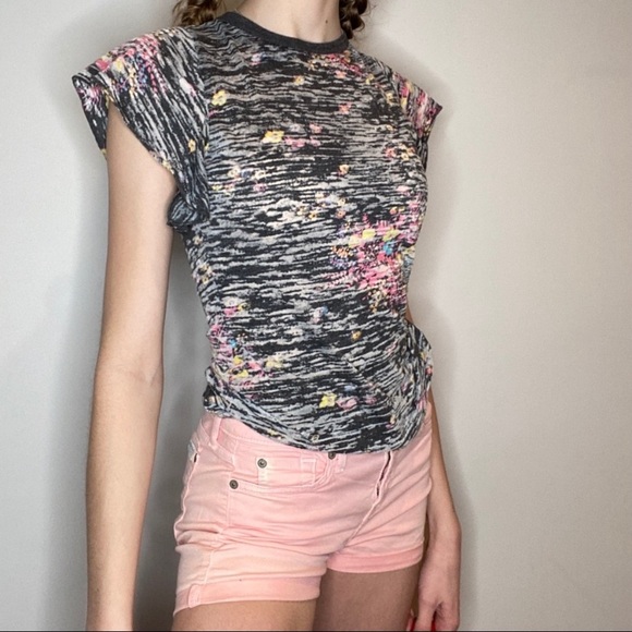 ⭐️2/$35⭐️ 7 For All Mankind Coral Mid-Rise Denim Shorts - Picture 4 of 6